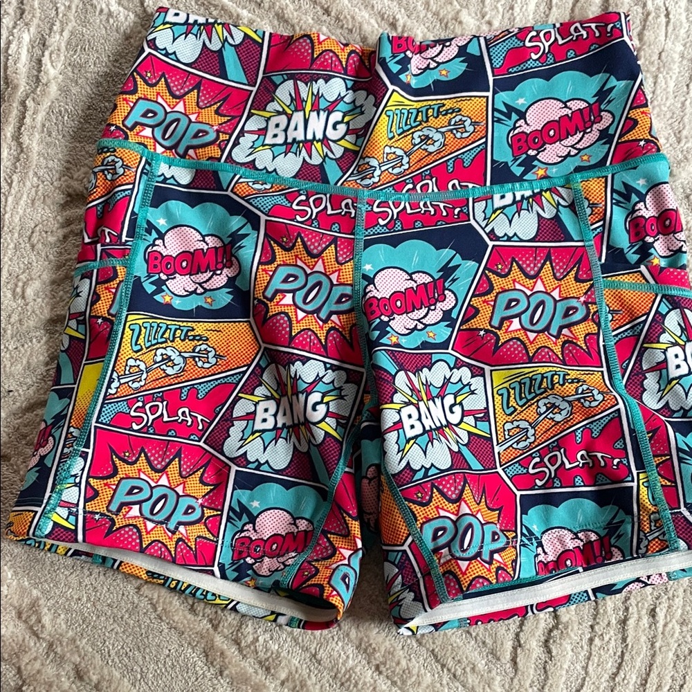 Constantly Varied Gear Comic Burst Shorts - Red and Blue